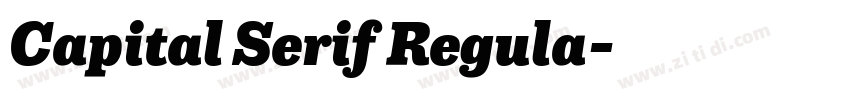 Capital Serif Regula字体转换 Capital Serif Regula字体转换